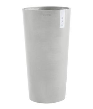 Ecopots Kunststoff-Topf Amsterdam, rund, Hellgrau - Kunststoff