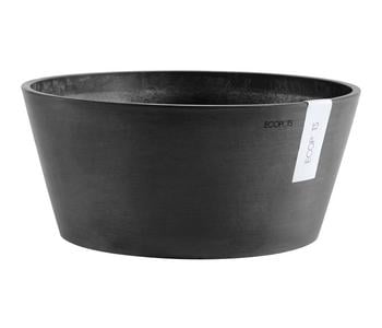 Ecopots Kunststoff-Topf Frankfurt, rund, Dunkelgrau - Kunststoff