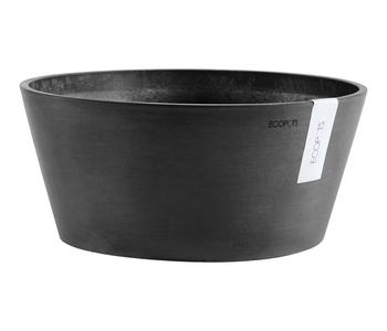 Ecopots Kunststoff-Topf Frankfurt, rund, Dunkelgrau - Kunststoff