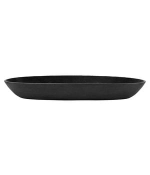 Ecopots Kunststoff-Untersetzer Sofia lang, oval, Dunkelgrau - Kunststoff