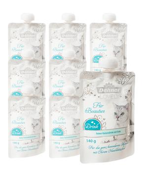 Dehner Premium Lovely Katzensnack Drink Für Beauties, Ente, 8 x 140 g