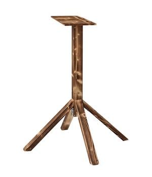 Dehner Natura Premium Futterständer Alpstein, geflammt, braun, ca. B84,3/H99,5/T84,3 cm, Dunkelbraun - Fichtenholz