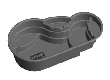 EHEIM Fertigteich LAKE 500, ca. B190/H52/T105 cm, 500 l, Dunkelgrau - Kunststoff