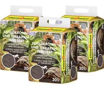 Floragard Schildkröten- und Terrariensubstrat, 3 x 20 l