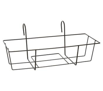 Dehner Metall-Balkonblumenkastenhalter Trixie, Schwarz - Metall