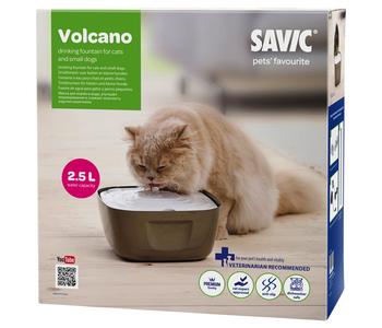 SAVIC Trinkbrunnen Volcano, weiß/grau, ca. B25/H11/T25 cm