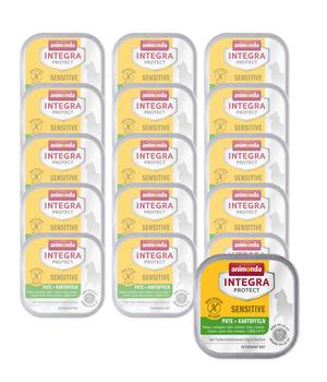 animonda INTEGRA PROTECT Nassfutter für Katzen Sensitive, Adult, 16 x 100 g