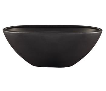 Scheurich Keramik-Pflanzschale, oval, ca. B42/H14,3/T20 cm, Schwarz - Keramik