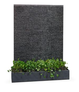 Climaqua Naturschiefer-Wasserwand Liv, Dunkelgrau - Schiefer