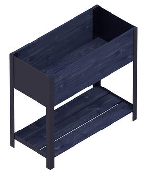 Upyard Holz-Pflanzkasten ModernBox mit Ablage, ca. B78/H72/T36 cm