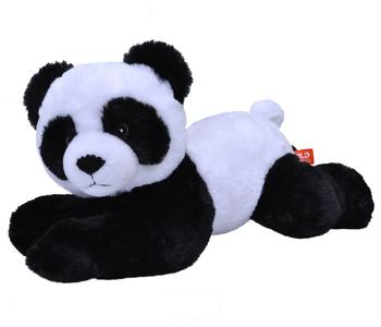 WILD REPUBLIC Stofftier Panda, ca. B35/H16 cm, Schwarz / Weiß - Polyester