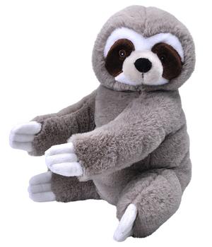 WILD REPUBLIC Stofftier Faultier, ca. B17/H50 cm, Grau / Weiß Schwarz - Polyester