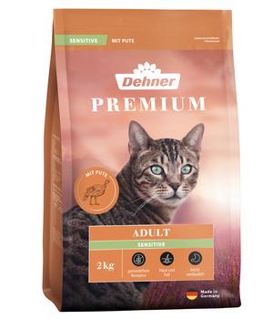 Dehner Premium Trockenfutter für Katzen Sensitive Adult, Pute