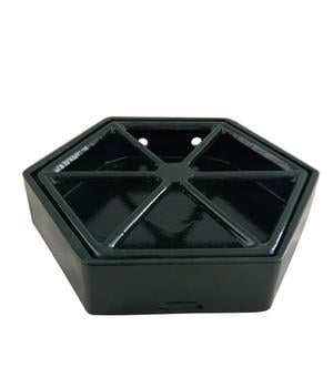 Tomco Auffangschale für Standbrunnen, ca. H6/B22/T22 cm, Grün - Aluminium