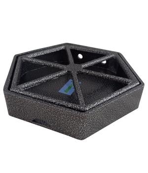 Tomco Auffangschale für Standbrunnen, ca. H6/B22/T22 cm, Grau - Aluminium