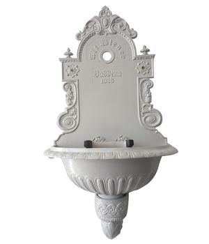 Tomco Aluminium-Wandbrunnen Wiener Bassena, ohne Hahn, ca. 87 cm, Weißaluminium - Aluminium