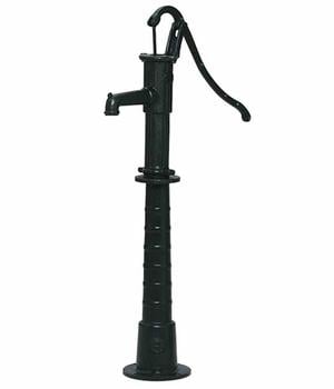 Puteus Handpumpe mit Rundflansch Typ 75, Dunkelgrün - Gusseisen