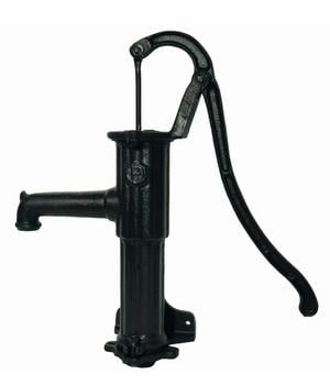 Puteus Handpumpe mit Seitenflansch Typ 75, Dunkelgrün - Gusseisen