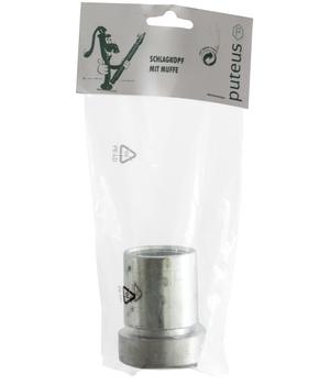 Puteus Schlagkopf mit Muffe, Silber - Stahl