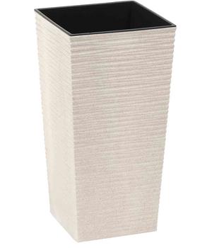 Siena Garden Kunststoff-Topf ECO Nizza, konisch, ca. B25/H46,5/T25 cm