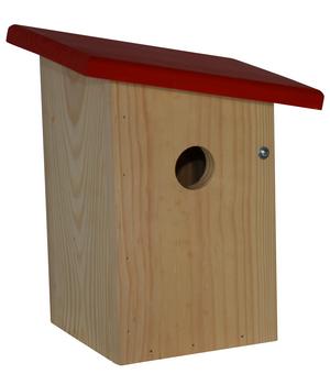 Dehner Natura Premium Nistkasten Jonna, ca. B19/H24/T16 cm, Rot - Kiefernholz