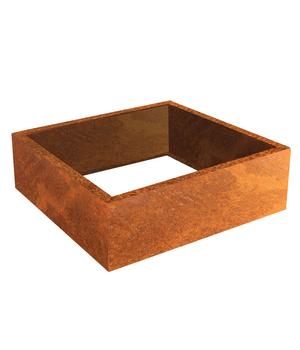 Palatino Cortenstahl-Pflanzrahmen Carlotta, quadratisch, braun - Cortenstahl