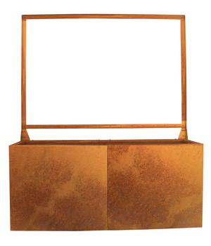 Palatino Cortenstahl-Großraumhochbeet Urban Nexus inkl. Rankhilfe und Drahtseil