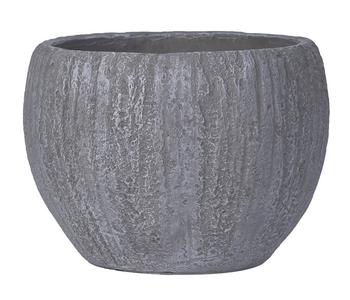 Dehner Kunststein-Topf Belfast, bauchig, grau