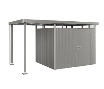 Biohort Seitendach für Gerätehaus HighLine H3, Quarzgrau - Metall, Aluminium