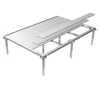 Biohort SmartBase Plus MiniGarage L, ca. B117/H65/T140 cm, Silber - Aluminium
