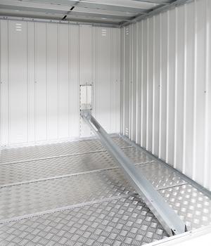 Biohort Fahrradschiene MiniGarage L, ca. B17,9/H139,5/T199,9 cm, Silber - Metall