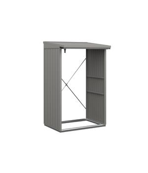 Hörmann Berry-Kaminholzregal Classic, Graualuminium - Metall, Aluminium, Stahl