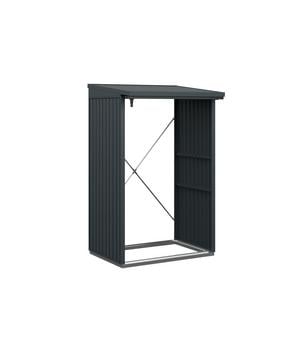 Hörmann Berry-Kaminholzregal Classic, Anthrazit - Metall / Aluminium Stahl