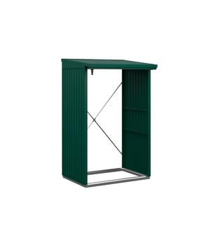 Hörmann Berry-Kaminholzregal Classic, Moosgrün - Metall, Aluminium, Stahl