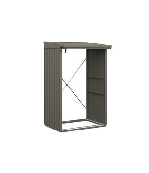 Hörmann Berry-Kaminholzregal Classic, Quarzgrau - Metall / Aluminium Stahl