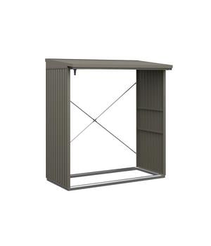 Hörmann Berry-Kaminholzregal Classic, Quarzgrau - Metall, Aluminium, Stahl