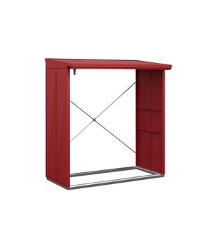 Hörmann Berry-Kaminholzregal Modern, Purpurrot - Metall, Aluminium, Stahl