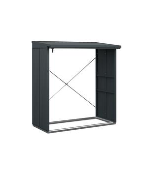 Hörmann Berry-Kaminholzregal Modern, Anthrazit - Metall, Aluminium, Stahl