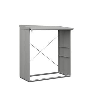 Hörmann Berry-Kaminholzregal Modern, Weißaluminium - Metall, Aluminium, Stahl