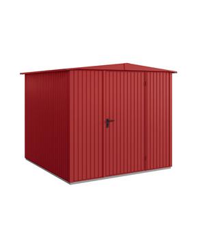 Hörmann Berry-Gerätehaus Classic-S Typ 2, ca. B258,8/H216/T247,7 cm, Purpurrot - Metall, Aluminium, Stahl