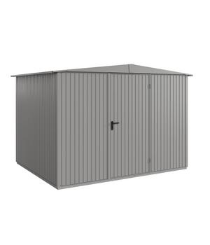 Hörmann Berry-Gerätehaus Classic-S Typ 3, ca. B323,6/H219,4/T247,7 cm, Graualuminium - Metall / Aluminium Stahl