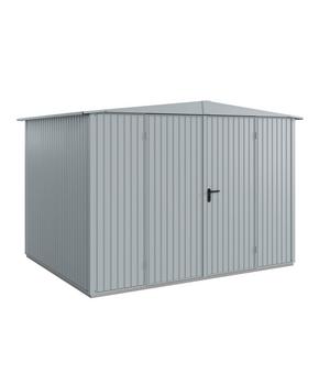Hörmann Berry-Gerätehaus Classic-S Typ 3, ca. B323,6/H219,4/T247,7 cm, Fenstergrau - Metall / Aluminium Stahl