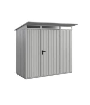 Hörmann Berry-Gerätehaus Classic-P Typ 1, ca. B247,9/H228,6/T153 cm, Weißaluminium - Metall / Aluminium Stahl Acryl