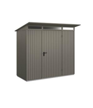 Hörmann Berry-Gerätehaus Classic-P Typ 1, ca. B247,9/H228,6/T153 cm, Quarzgrau - Metall / Aluminium Stahl Acryl