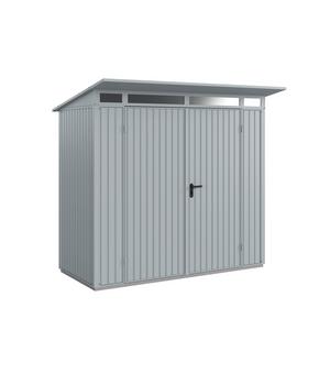 Hörmann Berry-Gerätehaus Classic-P Typ 1, ca. B247,9/H228,6/T153 cm, Fenstergrau - Metall / Aluminium Stahl Acryl