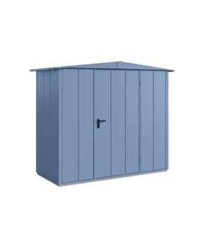 Hörmann Berry-Gerätehaus Modern-S Typ 1, ca. B258,8/H216/T121,3 cm, Taubenblau - Metall, Aluminium, Stahl