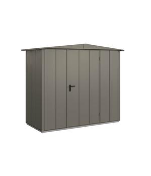 Hörmann Berry-Gerätehaus Modern-S Typ 1, ca. B258,8/H216/T121,3 cm, Quarzgrau - Metall / Aluminium Stahl