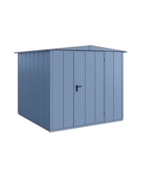 Hörmann Berry-Gerätehaus Modern-S Typ 2, ca. B258,8/H216/T247,7 cm, Taubenblau - Metall, Aluminium, Stahl
