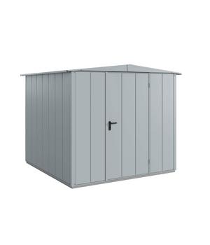 Hörmann Berry-Gerätehaus Modern-S Typ 2, ca. B258,8/H216/T247,7 cm, Fenstergrau - Metall, Aluminium, Stahl