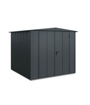 Hörmann Berry-Gerätehaus Modern-S Typ 2, ca. B258,8/H216/T247,7 cm, Anthrazit - Metall / Aluminium Stahl